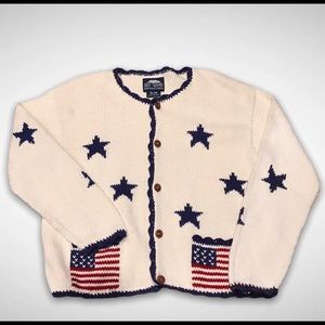 Vintage REY WEAR Handknit Oversized Cotton Cardigan - SM